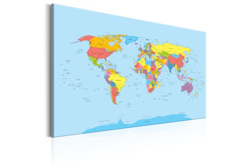 Taulu Rainbow Geography 60x40 - Artgeist sp. z o. o. - Sisustustuotteet - Taulu & taide - Canvas-taulu