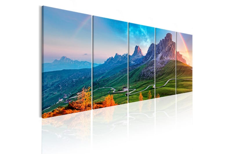 Taulu Rainbow In The Alps 225x90 - Artgeist sp. z o. o. - Sisustustuotteet - Taulu & taide - Canvas-taulu