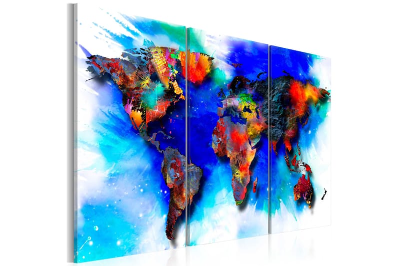 Taulu Rainbow Map 120x80 - Artgeist sp. z o. o. - Sisustustuotteet - Taulu & taide - Canvas-taulu