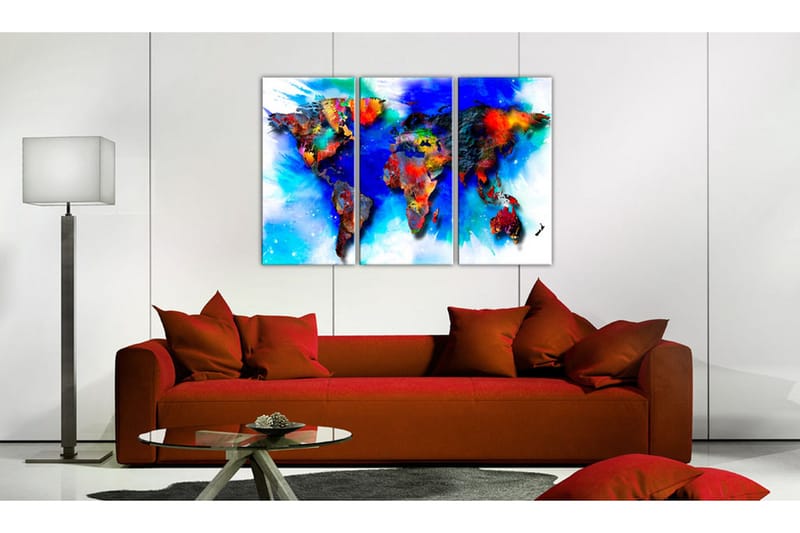 Taulu Rainbow Map 90x60 - Artgeist sp. z o. o. - Sisustustuotteet - Taulu & taide - Canvas-taulu