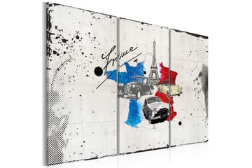 Taulu Ranskalainen matkustaja Triptyykki 90x60