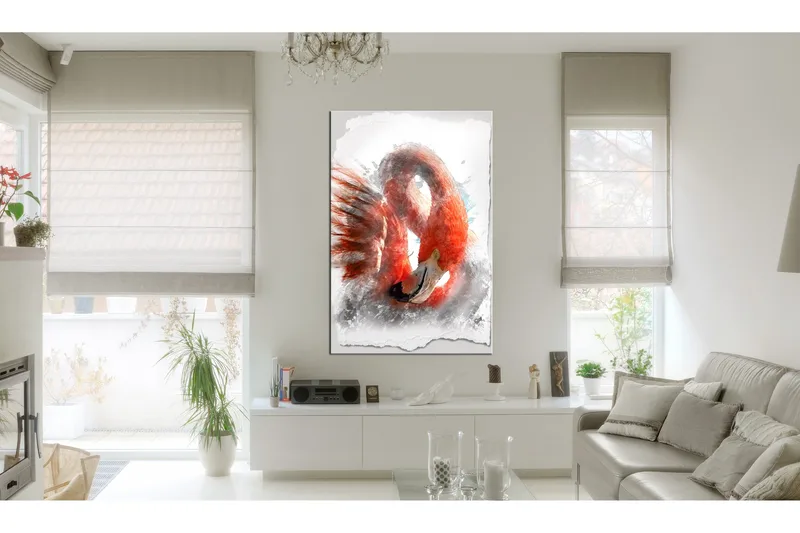 Taulu Red Flamingo 60x90, Artgeist sp. z o. o.