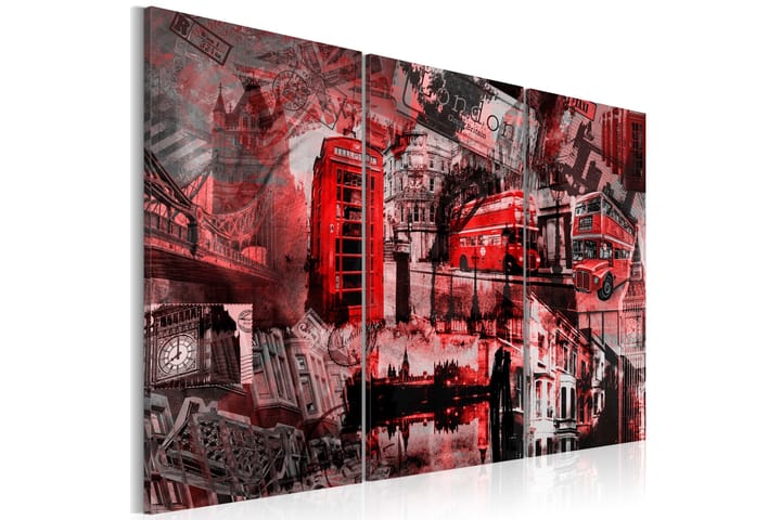 Taulu Red London 120x80 - Artgeist sp. z o. o. - Canvas-taulu - Seinäkoristeet