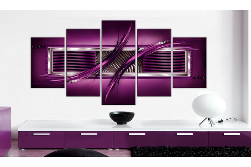 Taulu Rhythm Of Purple 200x100 - Artgeist sp. z o. o. - Sisustustuotteet - Taulu & taide - Canvas-taulu