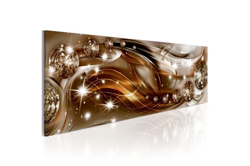 Taulu Ribbon Of Bronze And Glitter 120x40 - Artgeist sp. z o. o. - Sisustustuotteet - Taulu & taide - Canvas-taulu