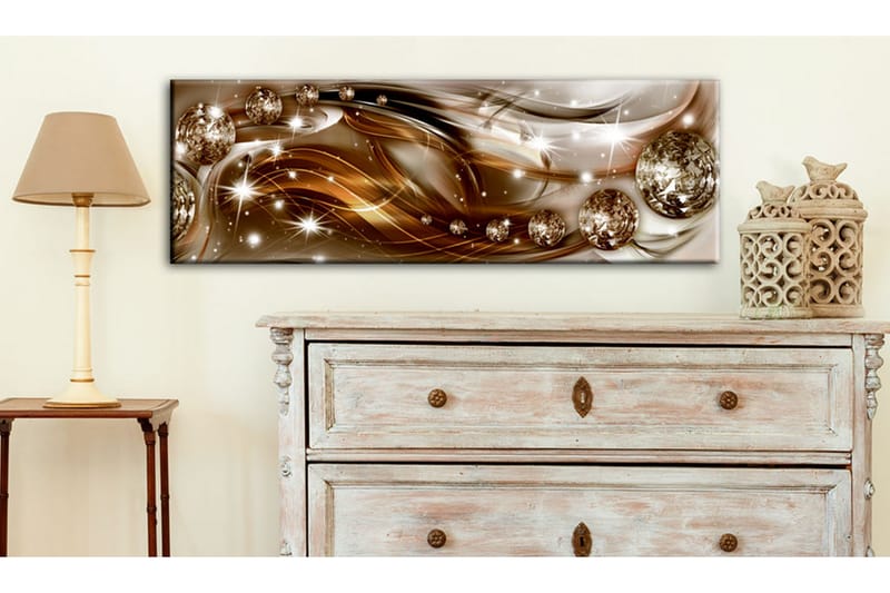 Taulu Ribbon Of Bronze And Glitter 135x45 - Artgeist sp. z o. o. - Sisustustuotteet - Taulu & taide - Canvas-taulu
