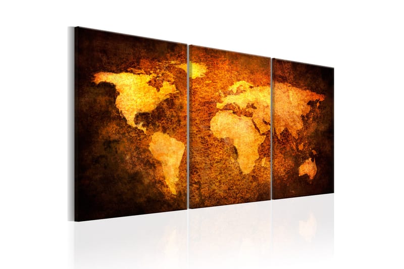 Taulu Rusty Continents 120x60 - Artgeist sp. z o. o. - Sisustustuotteet - Taulu & taide - Canvas-taulu