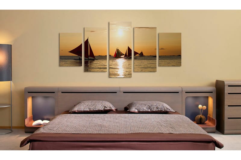 Taulu Sailbloats At Dusk 200x100 - Artgeist sp. z o. o. - Sisustustuotteet - Taulu & taide - Canvas-taulu