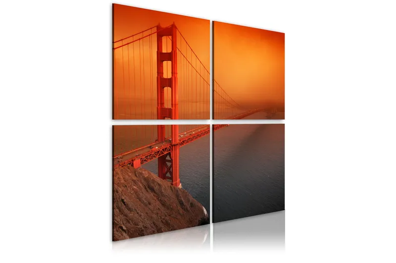 Taulu San Francisco Golden Gate Bridge 80x80 - Artgeist sp. z o. o. - Sisustustuotteet - Taulu & taide - Canvas-taulu