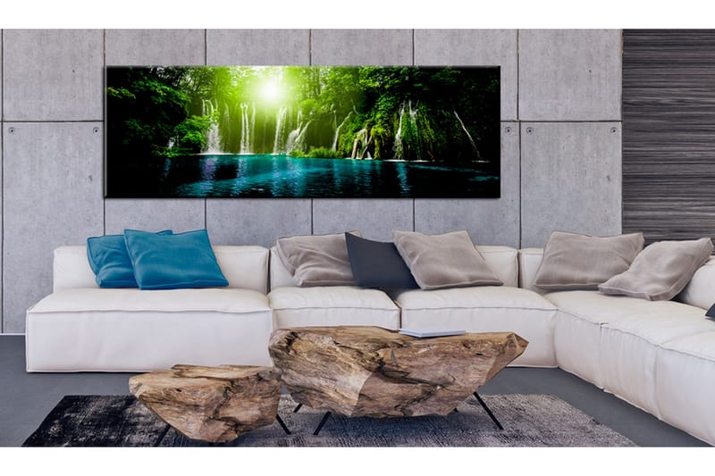 Taulu Sapphire Lake 120x40 - Artgeist sp. z o. o. - Sisustustuotteet - Taulu & taide - Canvas-taulu