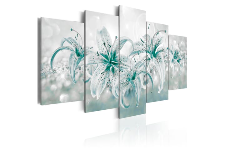 Taulu Sapphire Lilies 200x100 - Artgeist sp. z o. o. - Canvas-taulu - Seinäkoristeet