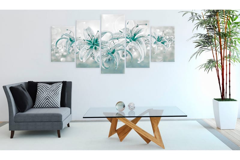 Taulu Sapphire Lilies 200x100 - Artgeist sp. z o. o. - Sisustustuotteet - Taulu & taide - Canvas-taulu