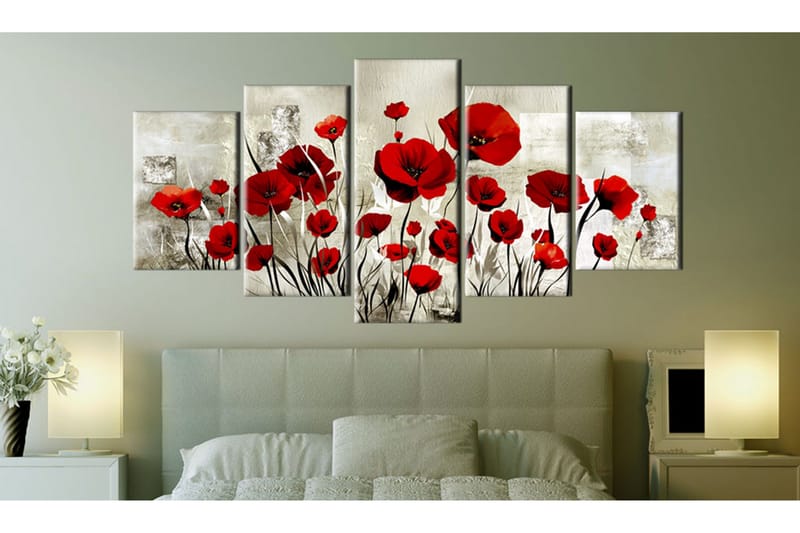 Taulu Scarlet Field 200x100 - Artgeist sp. z o. o. - Sisustustuotteet - Taulu & taide - Canvas-taulu