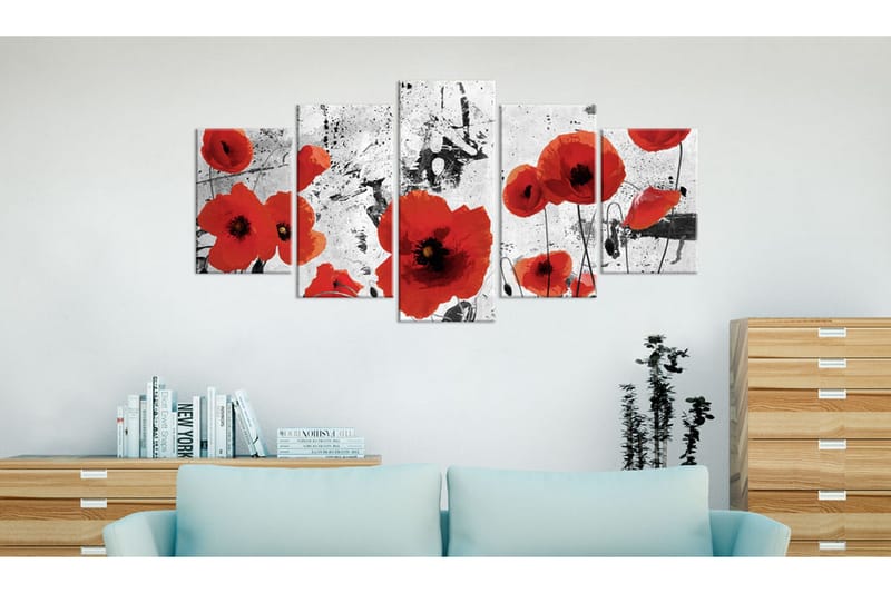 Taulu Scarlet Flowers 100x50 - Artgeist sp. z o. o. - Sisustustuotteet - Taulu & taide - Canvas-taulu