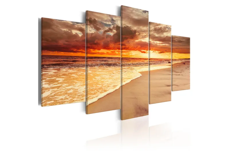 Taulu Sea Beautiful Sunset 100x50, Artgeist sp. z o. o.