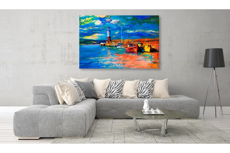 Taulu Seaside Landscape: The Lighthouse 120x80, Artgeist sp. z o. o.