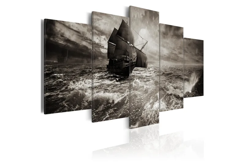 Taulu Ship In A Storm 200x100, Artgeist sp. z o. o.