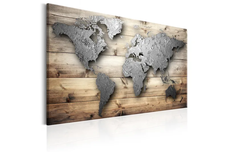 Taulu Silver World 60x40 - Artgeist sp. z o. o. - Sisustustuotteet - Taulu & taide - Canvas-taulu