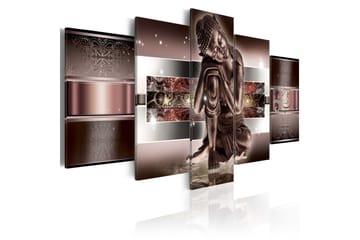 Taulu Sleeping Buddha In Reds 100x50