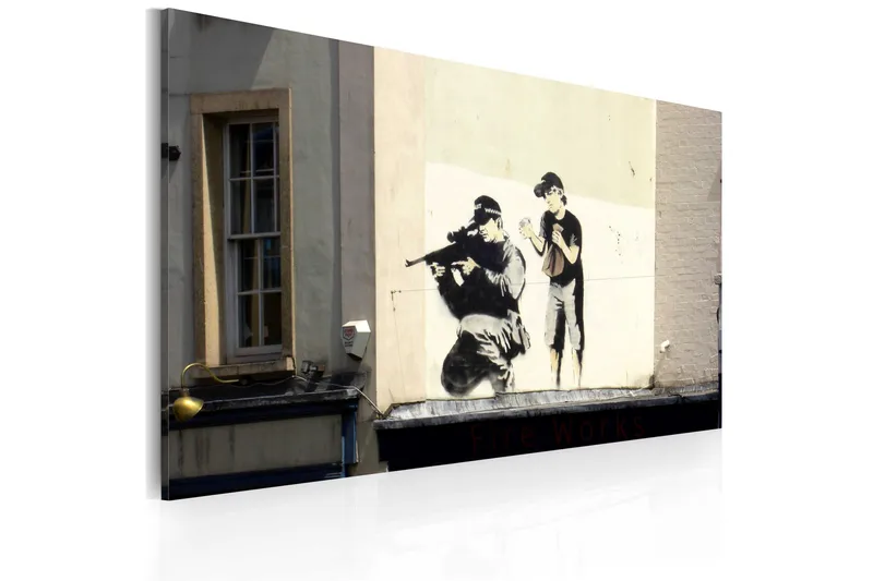 Taulu Sniper And Boy Banksy 60x40, Artgeist sp. z o. o.