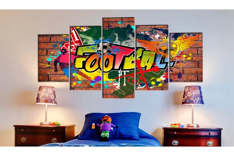 Taulu Soccer Graffiti 100x50 - Artgeist sp. z o. o. - Sisustustuotteet - Taulu & taide - Canvas-taulu