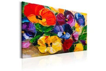 Taulu Spring Pansies 90x60 - Artgeist sp. z o. o. - Sisustustuotteet - Taulu & taide - Canvas-taulu