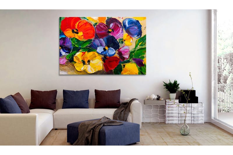 Taulu Spring Pansies 60x40, Artgeist sp. z o. o.