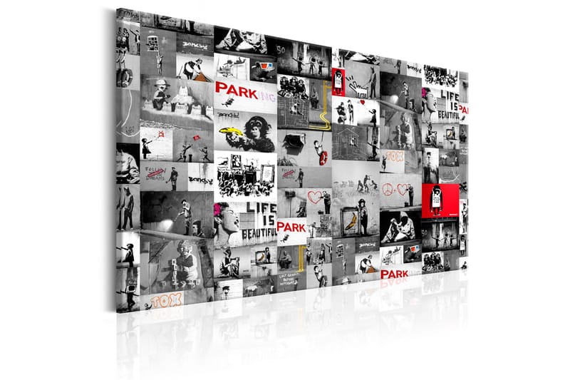 Taulu Street Art: Banksy 90x60 - Artgeist sp. z o. o. - Sisustustuotteet - Taulu & taide - Canvas-taulu