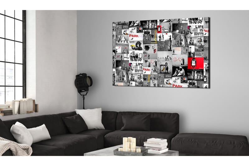 Taulu Street Art: Banksy 90x60, Artgeist sp. z o. o.