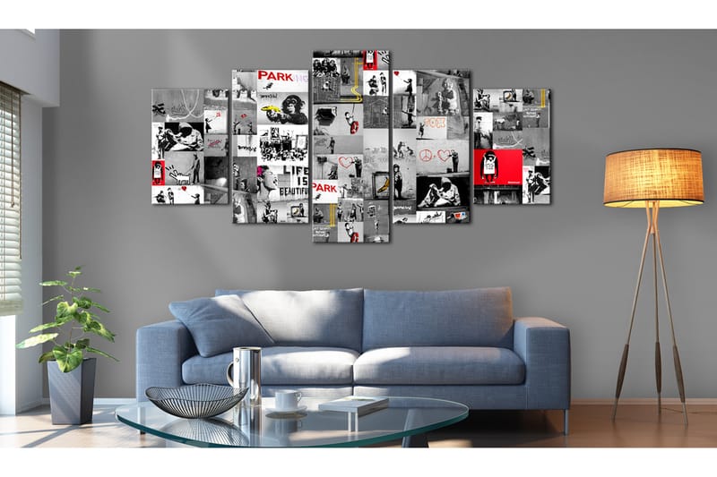 Taulu Street Art Banksy Iv 100x50 - Artgeist sp. z o. o. - Sisustustuotteet - Taulu & taide - Canvas-taulu
