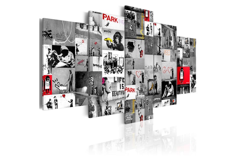 Taulu Street Art Banksy Iv 100x50 - Artgeist sp. z o. o. - Sisustustuotteet - Taulu & taide - Canvas-taulu