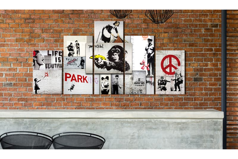Taulu Street Crimes Banksy Art 100x50 - Artgeist sp. z o. o. - Sisustustuotteet - Taulu & taide - Canvas-taulu