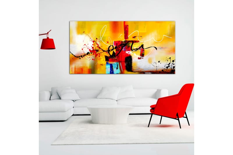 Taulu Street Melodies (1 Part) Orange Wide 120x60 - Artgeist sp. z o. o. - Sisustustuotteet - Taulu & taide - Canvas-taulu