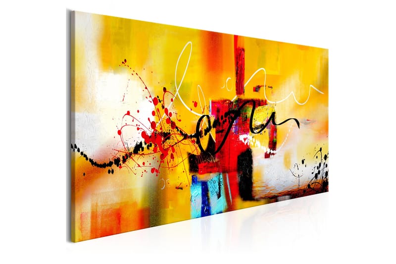 Taulu Street Melodies (1 Part) Orange Wide 120x60 - Artgeist sp. z o. o. - Sisustustuotteet - Taulu & taide - Canvas-taulu
