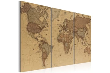 Taulu Stylish World Map 120x80