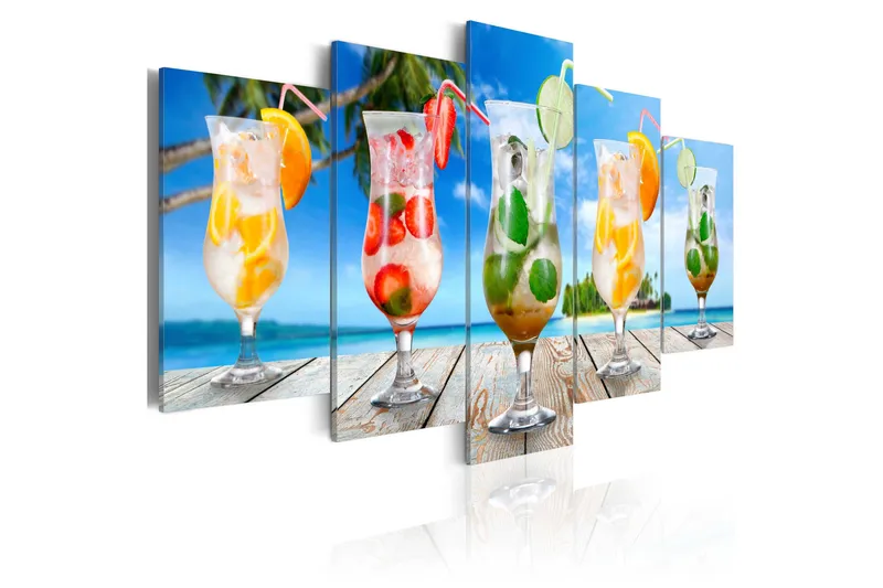 Taulu Summer Drinks 200x100 - Artgeist sp. z o. o. - Sisustustuotteet - Taulu & taide - Canvas-taulu