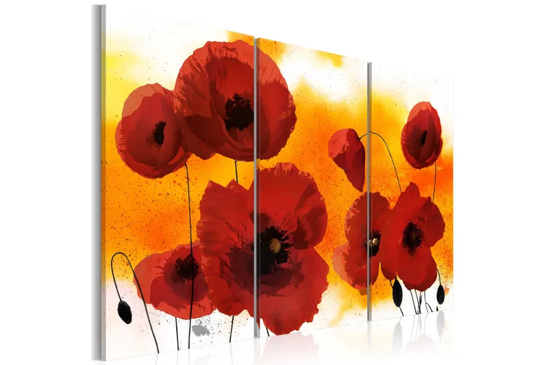 Taulu Sunny Afternoon And Poppies 120x80, Artgeist sp. z o. o.