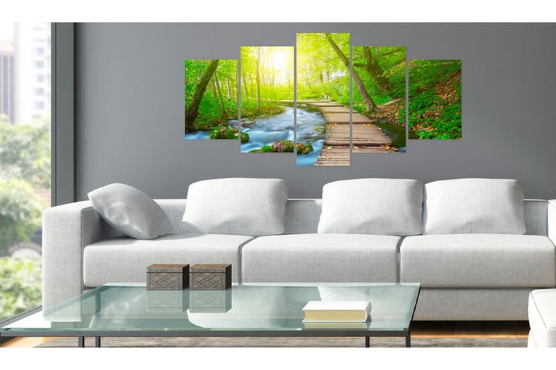 Taulu Sunny Forest 100x50 - Artgeist sp. z o. o. - Sisustustuotteet - Taulu & taide - Canvas-taulu