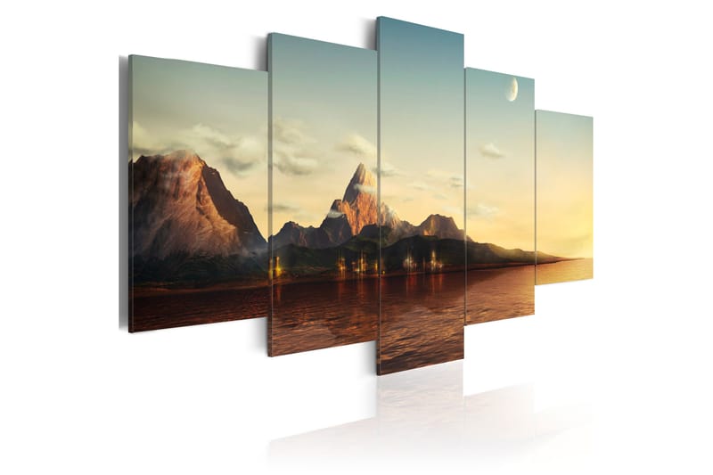 Taulu Sunrise Bergen 100x50 - Artgeist sp. z o. o. - Sisustustuotteet - Taulu & taide - Canvas-taulu