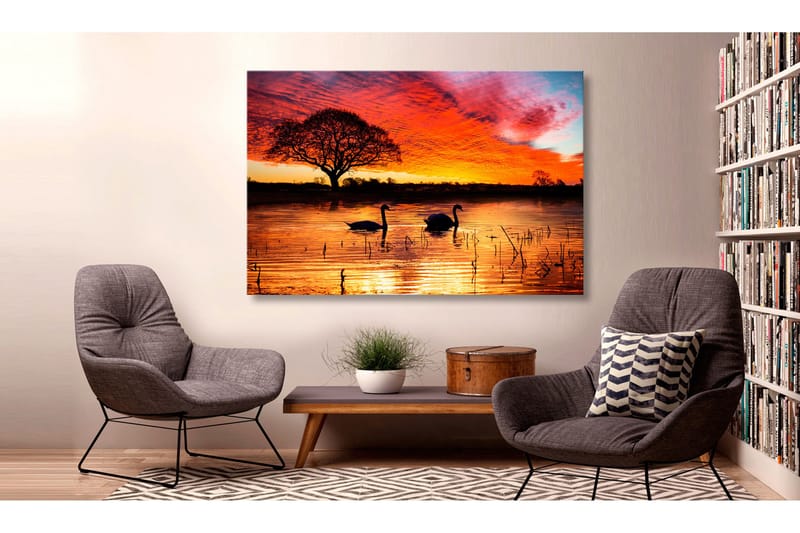 Taulu Swan Lake 120x80, Artgeist sp. z o. o.