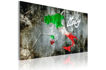 Taulu Taiteellinen Italian kartta 120x80