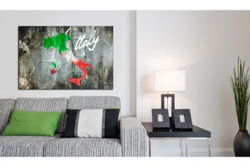 Taulu Taiteellinen Italian kartta 120x80 - Artgeist sp. z o. o. - Sisustustuotteet - Taulu & taide - Canvas-taulu