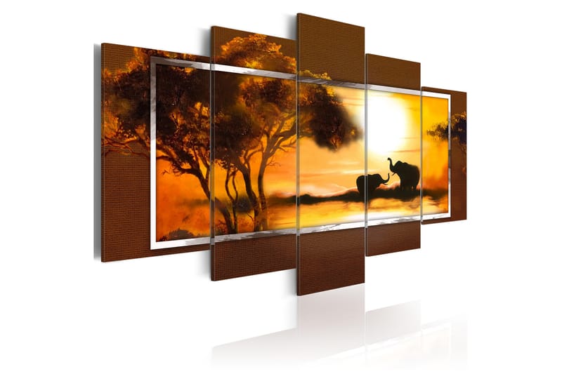 Taulu Tapaaminen savannilla 200x100 - Artgeist sp. z o. o. - Sisustustuotteet - Taulu & taide - Canvas-taulu