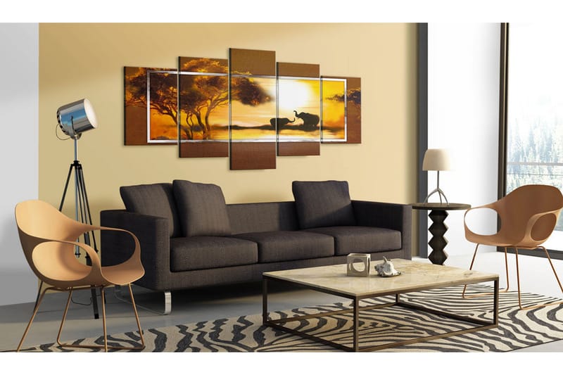 Taulu Tapaaminen savannilla 200x100 - Artgeist sp. z o. o. - Sisustustuotteet - Taulu & taide - Canvas-taulu