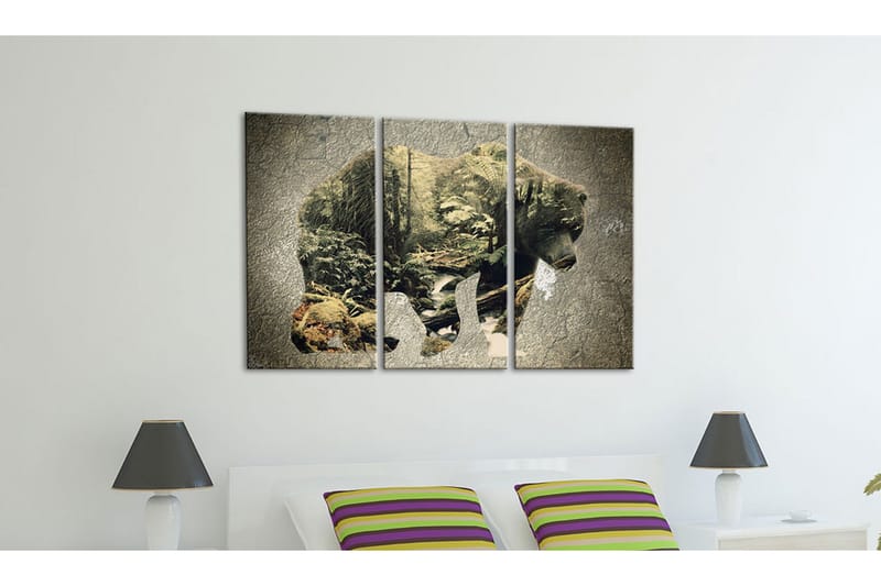 Taulu The Bear In The Forest 120x80 - Artgeist sp. z o. o. - Sisustustuotteet - Taulu & taide - Canvas-taulu