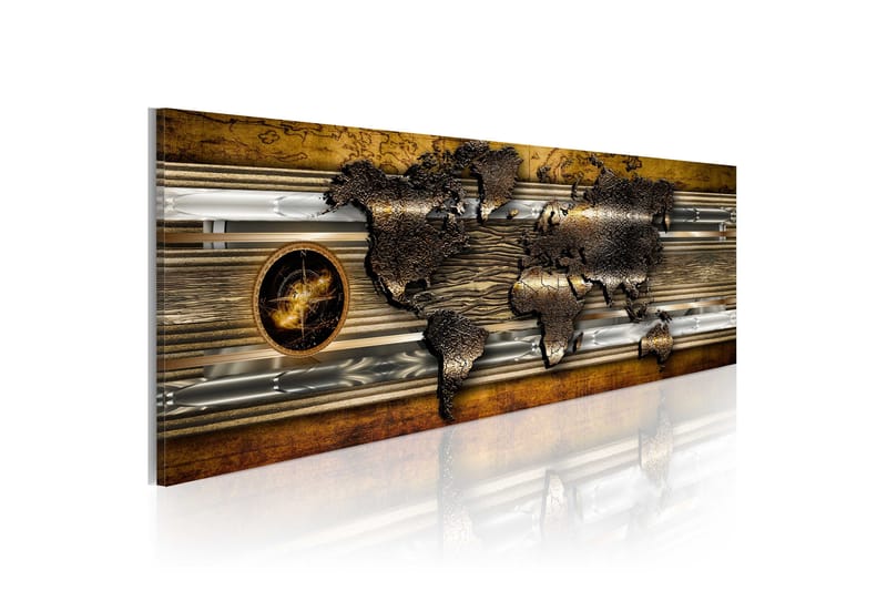 Taulu The Golden Map 135x45, Artgeist sp. z o. o.