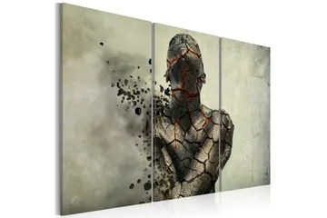 Taulu The Man Of Stone Triptych 60x40