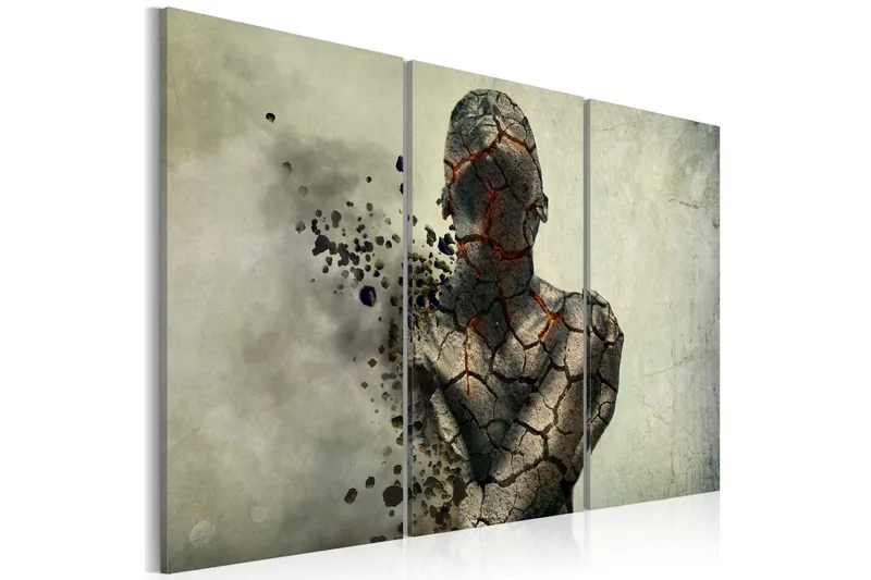 Taulu The man of stone triptych 90x60 - Artgeist sp. z o. o. - Sisustustuotteet - Taulu & taide - Canvas-taulu