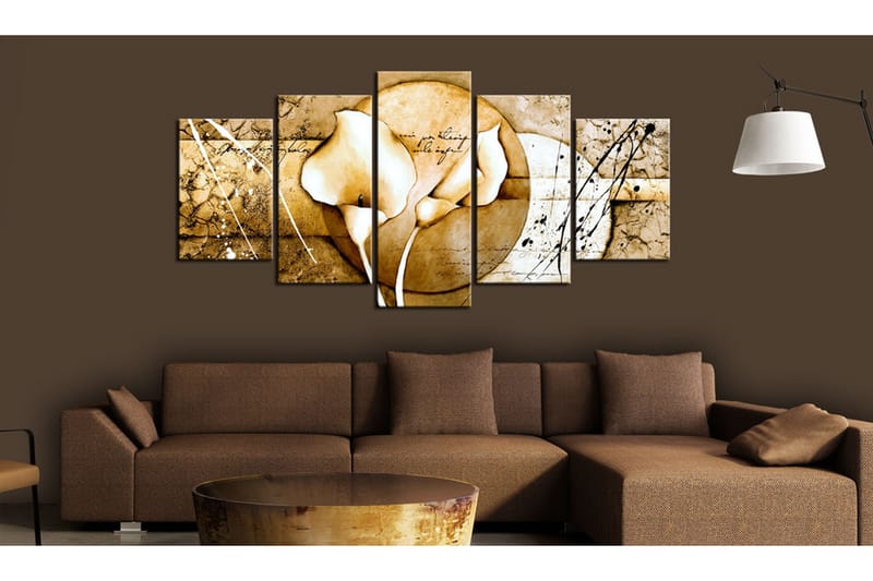 Taulu The Secret Of Calla Lily Beige 100x50 - Artgeist sp. z o. o. - Sisustustuotteet - Taulu & taide - Canvas-taulu