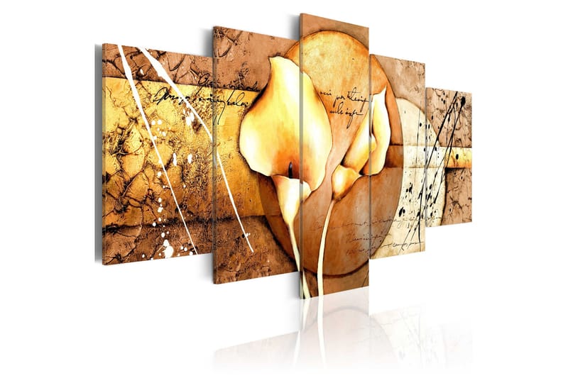 Taulu The Secret Of Calla Lily Gold 200x100, Artgeist sp. z o. o.